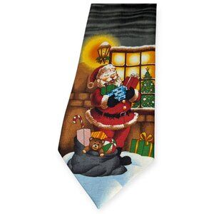 Santa with Presents Men's Tie